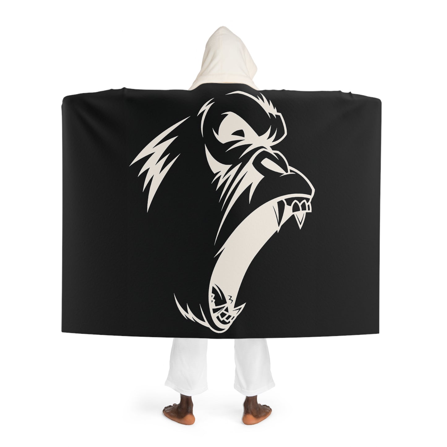 Hooded Sherpa Fleece Blanket