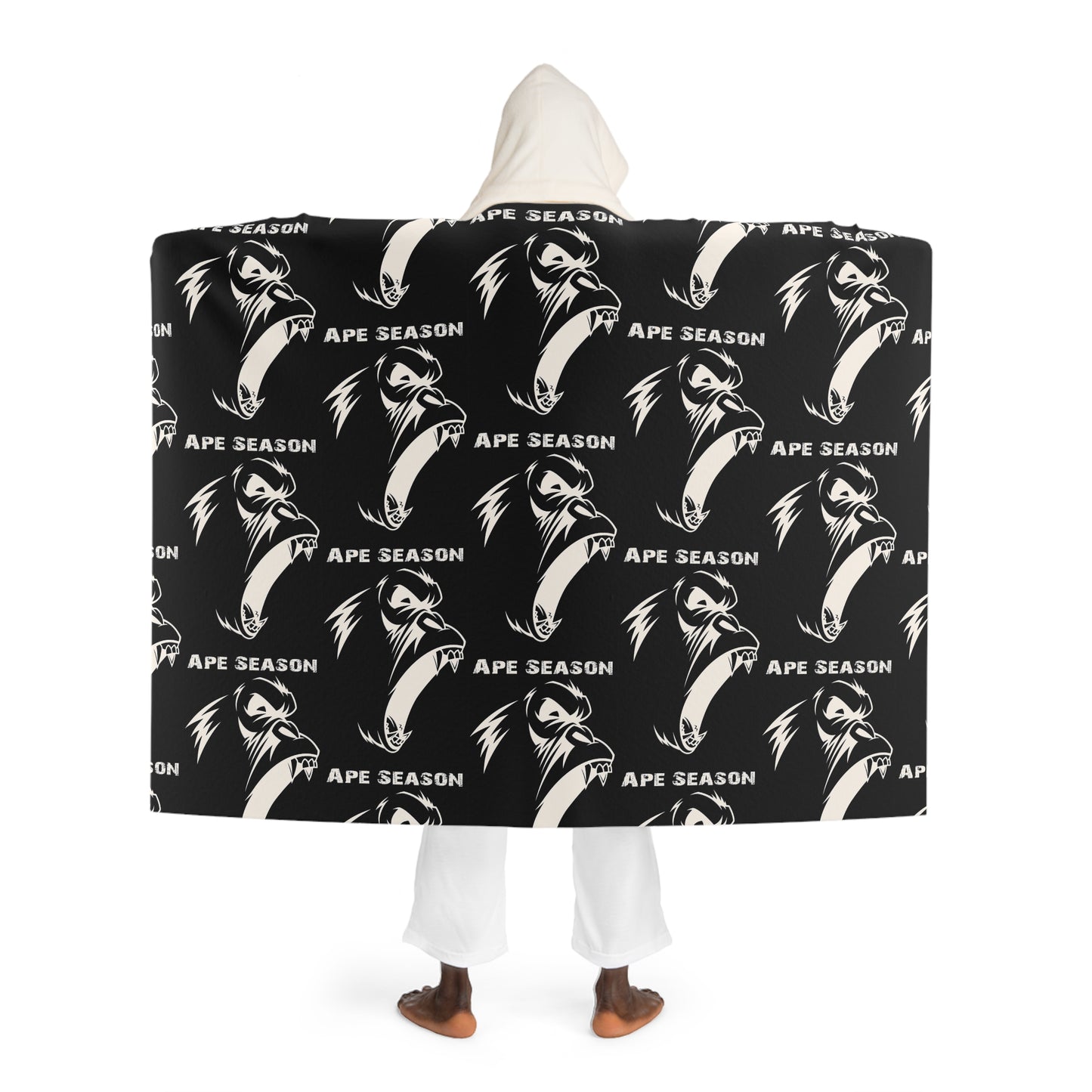 Hooded Sherpa Fleece Blanket