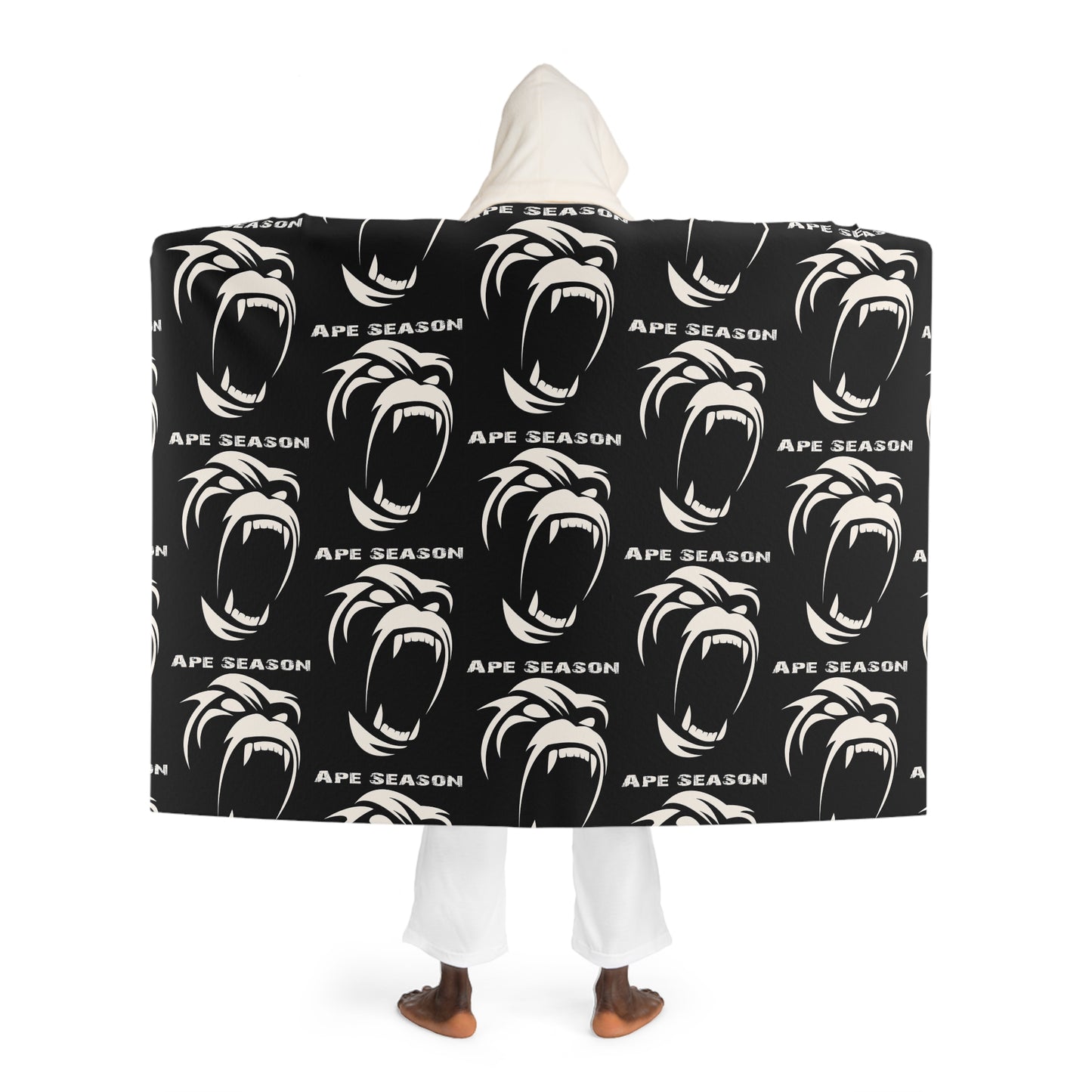 Hooded Sherpa Fleece Blanket