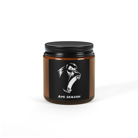 Scented Soy Candle (Multi-Size, Amber Jar)