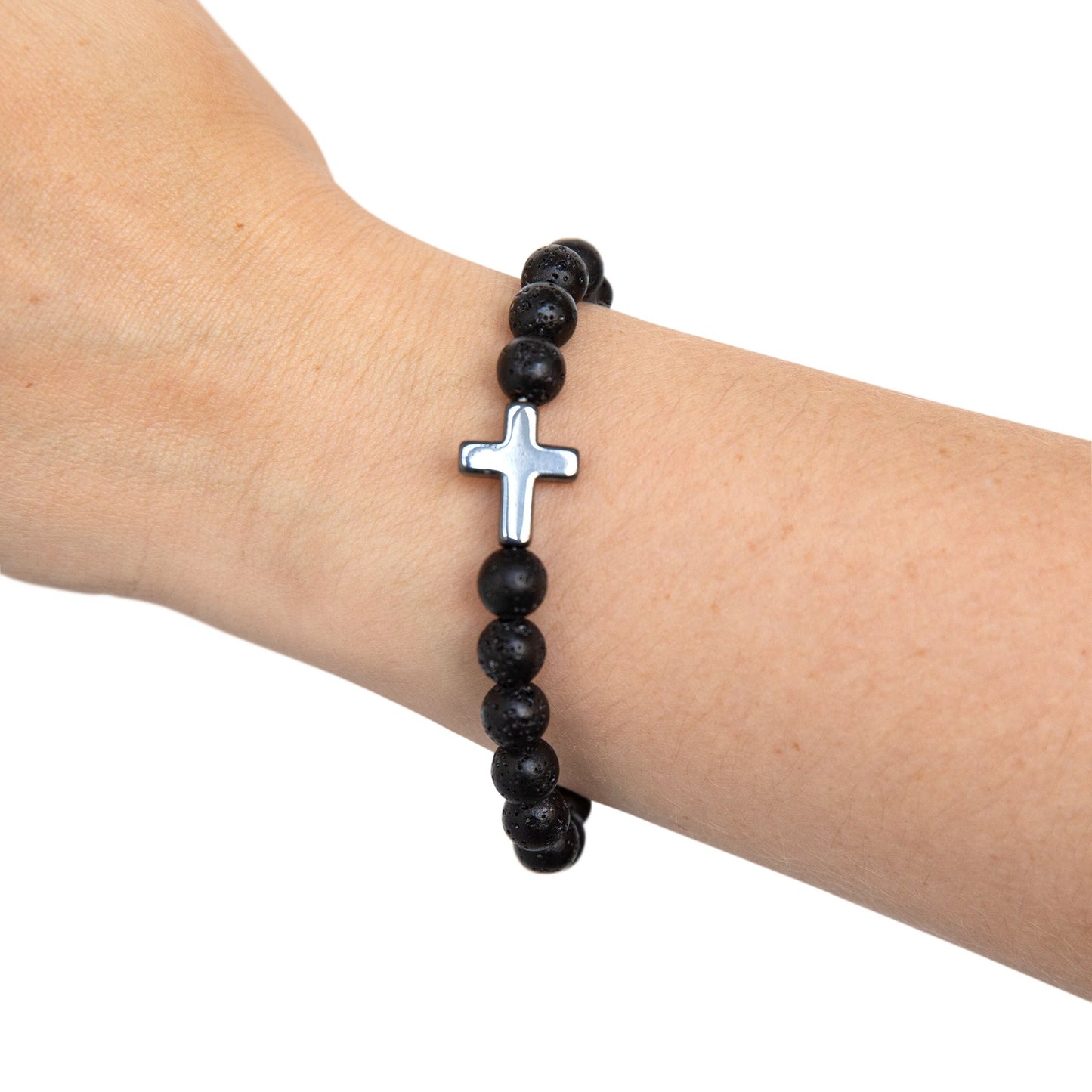 Cross Bead Bracelet