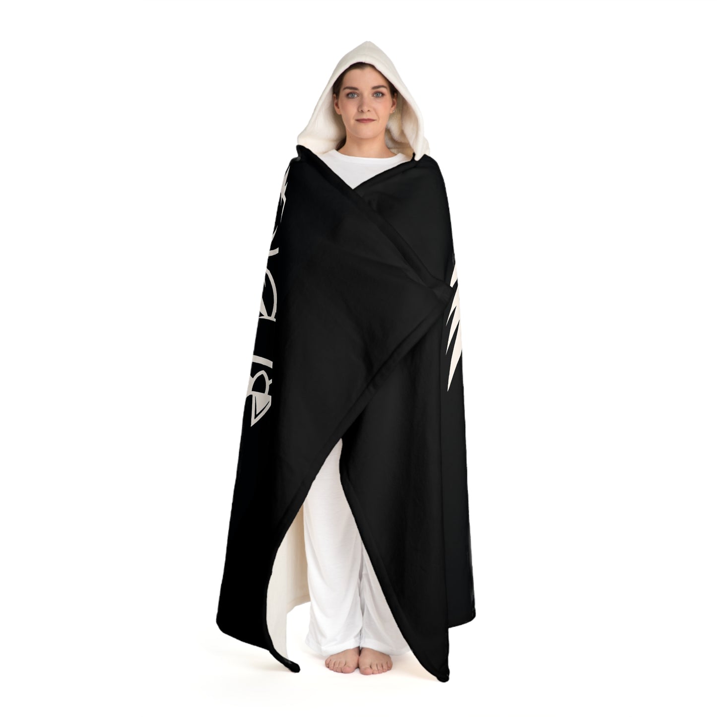 Hooded Sherpa Fleece Blanket