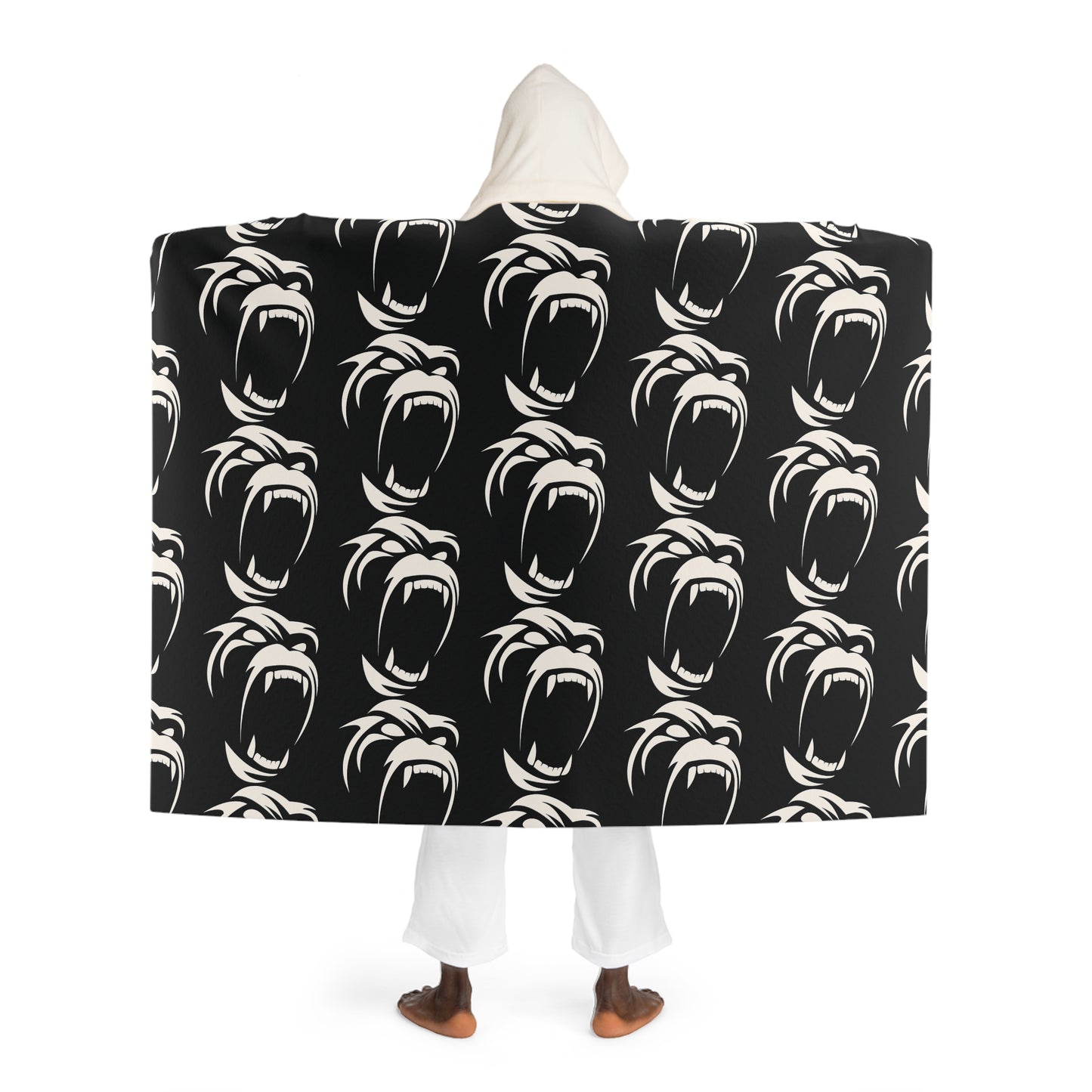 Hooded Sherpa Fleece Blanket