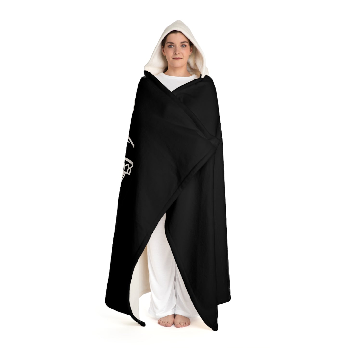 Hooded Sherpa Fleece Blanket