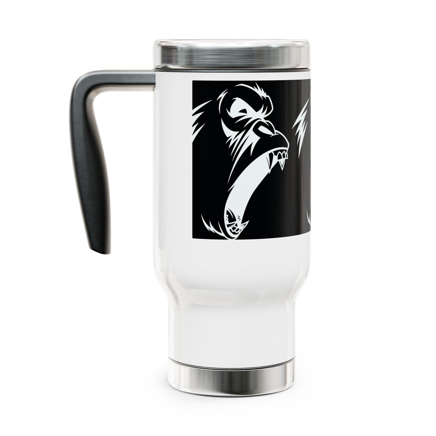 Stainless Steel Travel Mug with Handle, 14oz